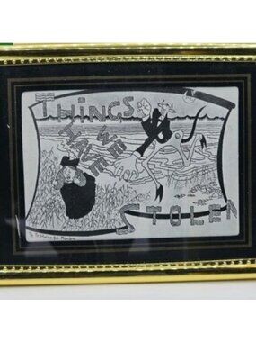 Vintage Antique Framed Thomas Theodor Heine Print Simplicissimus